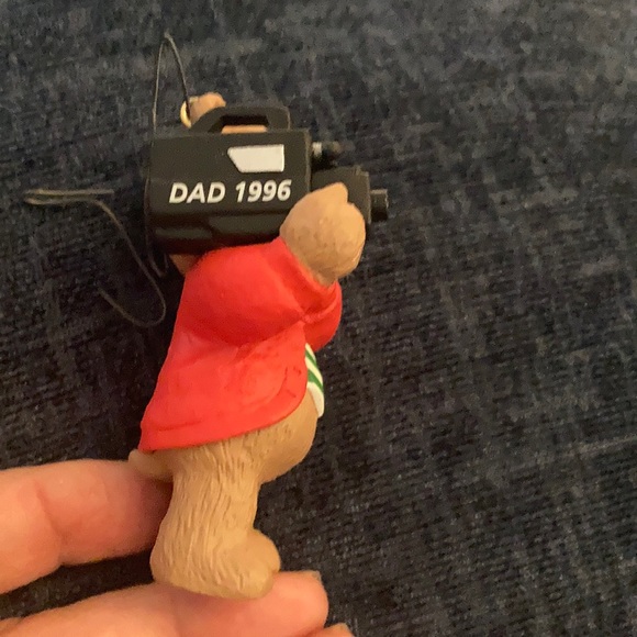 Keepsake ornament “ Dad “ with video camera  1996 Hallmark ornament. - Picture 2 of 7
